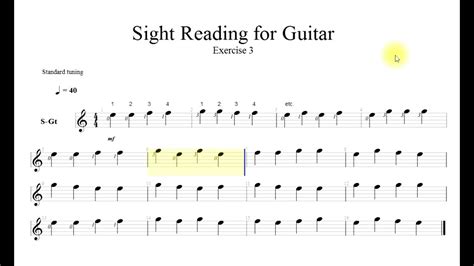  Sight Reading For The Classical Guitar - Levels 1 To 3 by Robert Benedict